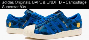 adidas x BAPE x UNDFTD Superstar 80s Camouflage Pack